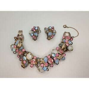 D&E JULIANA Set w/ Verified (Ref #169) 5 Link Bracelet and Unverified Earrings